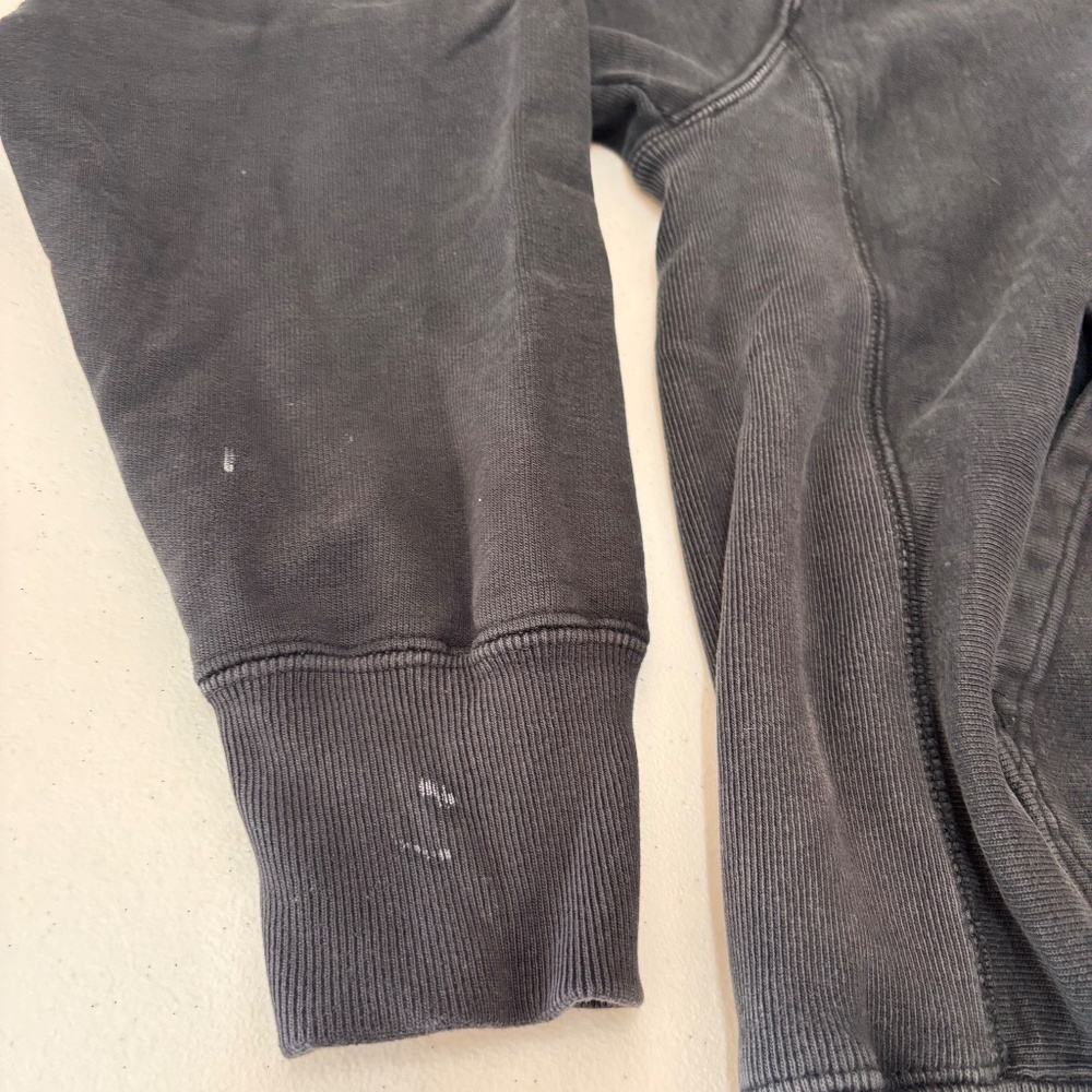 Vintage Champion Reverse Weave Solid Black Logo H… - image 5